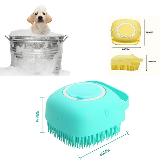 Pet Grooming Brush With Soap Dispenser