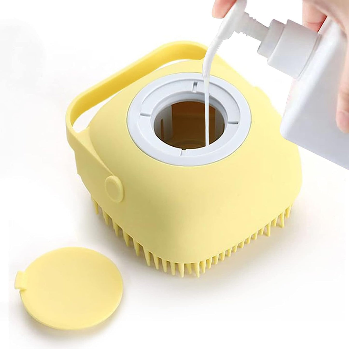 Pet Grooming Brush With Soap Dispenser