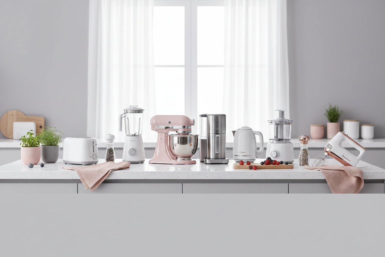 Kitchen appliances wide banner